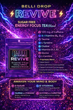 BELLI Drop REVIVE Sugar Free Energy plus Focus Gut Tea 6 Pack